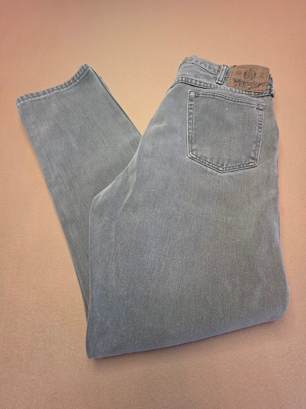 Wrangler Vintage 90s Sage-Green Straight-Leg Jeans Sz 34x32 (FITS LIKE 32x30)
